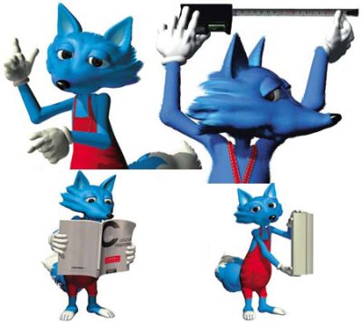 Mascotte conçue pour Technal.(Groupe Composer)