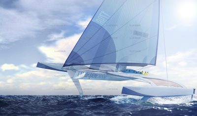 Hydroptère Maxi en action.